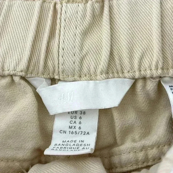 H&M High Waist Twill Trousers Size 6 - Picture 14 of 14